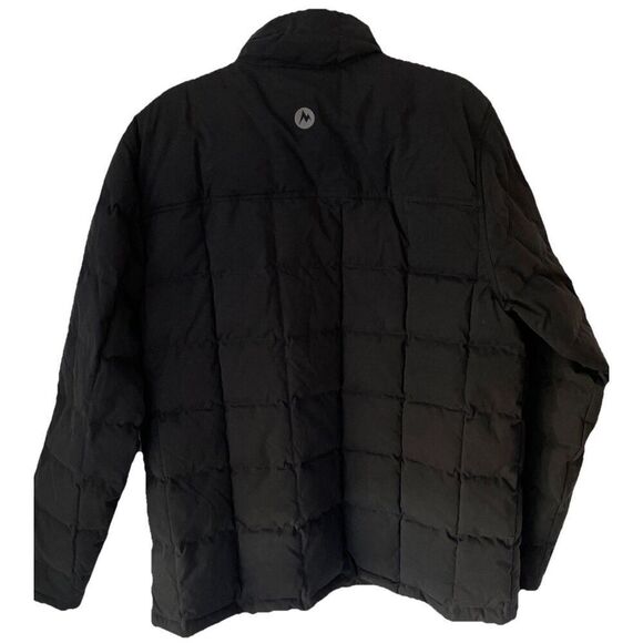 New MARMOT MEN'S BURDELL INSULTED 600 DOWN JACKET WATER RESISTANT BLACK Sz XL - Picture 7 of 7